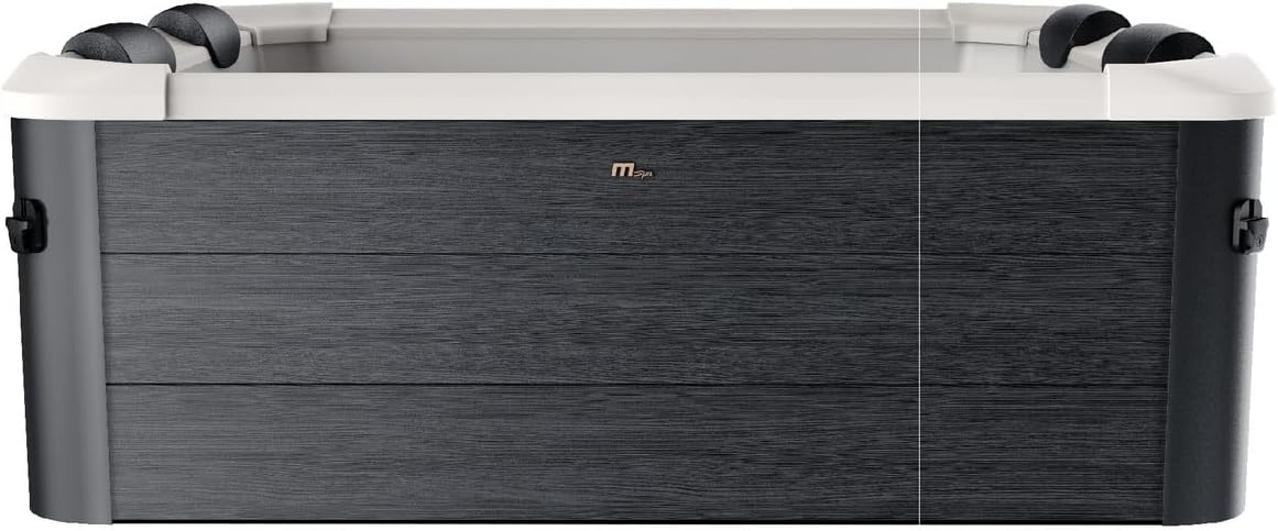 MSpa Aero Plus — Six-bather carbon-grey 2026 MSpa with a 1100W HydroJet Massage Plus pump, whisper-quiet Whispa motor and TempXcel thermal insulation.